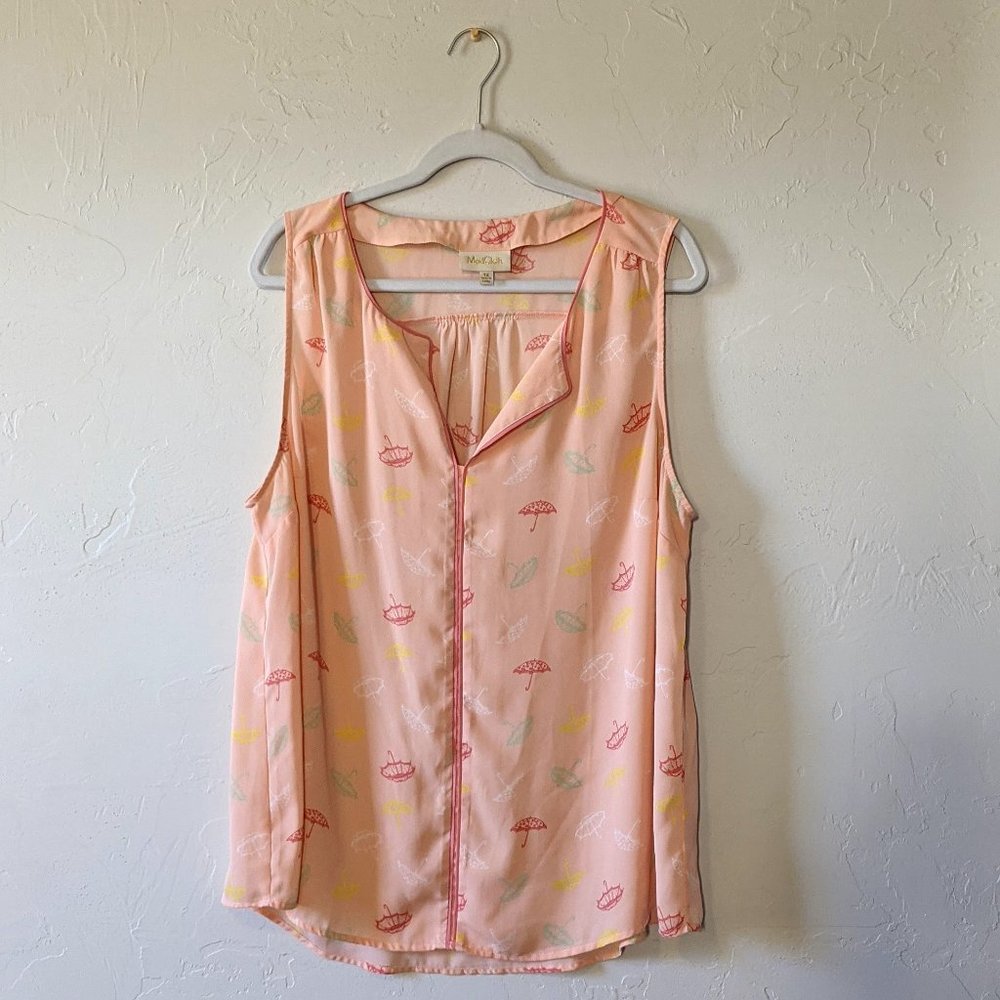 Modcloth Umbrellas Podcast Co-Host Sleeveless Top